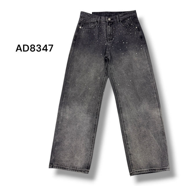 Jeans Brillantini Wide Leg