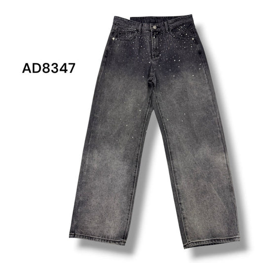 Jeans Brillantini Wide Leg