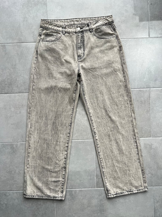 Jeans Baggy Marmorizzato Grey